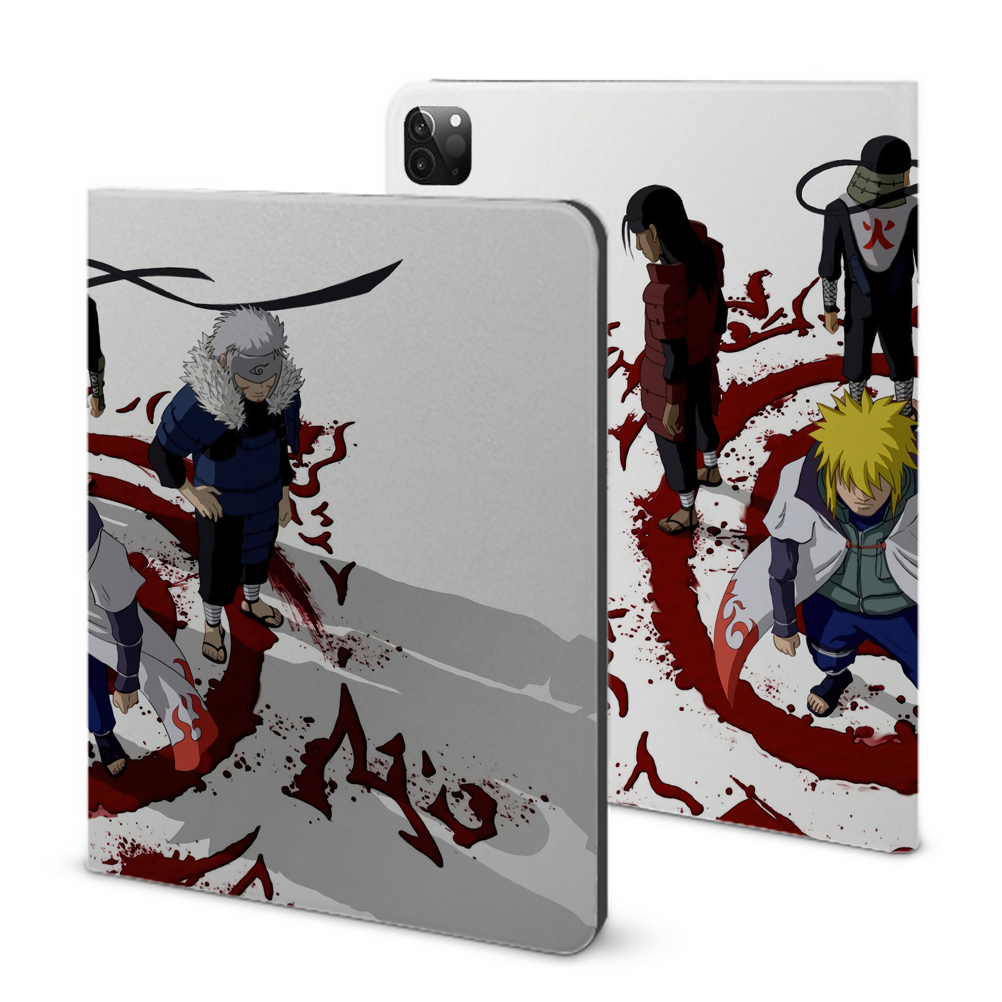 （画像用） NARUTO -ナルト- NARUTO -ナルト- 疾風伝 IPadケース ペンホルダー付き ブックスタイルデザイン